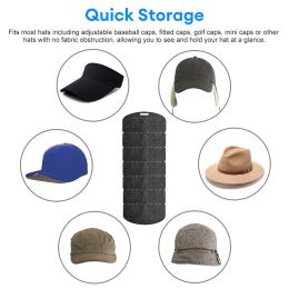 Hanging Hat Organisers for Bedroom Closet Space Saving Wall Door Back Felt Storage Rack for Baseball Cap Felt Storage Holders