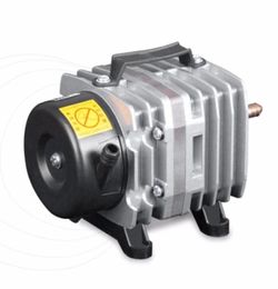 220V 18W 38LMin Aquarium Air Pump Electromagnetic Air Compressor Fish Tank Farms Pond Oxygen Pump Aquarium Accessories Y2009229000018