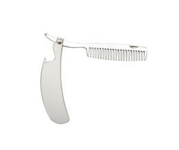 Made of High Quality Stainless Steel Foldable Exquisite Portable Pocket Comb For Convenient Travel Use Beard Comb3597529