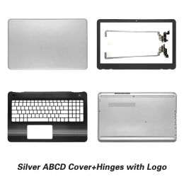 Cases New For HP Pavilion 15AU 15AW 15AL TPNQ172 Q175 Laptop Housing LCD Back Cover/Front Bezel/Hinges/Palmrest/Bottom Case silver