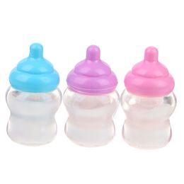 1Pc Kids Pretend Play Games Toys Mini Nipple Baby Doll Pacifier Bottle For Doll House Feeding DIY Accessories Random Colour