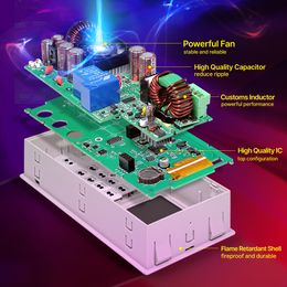 RD RD6018 RD6018W 60V 18A USB WiFi DC DC adjustable Step Down voltage bench Power Supply Buck converter & 1200W AC DC PSU