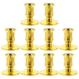 Candle Holders 10 Pcs Electronic Base Candleholders Candlestick Centrepiece Dining Table Decor Decorative Plastic Astetic Room
