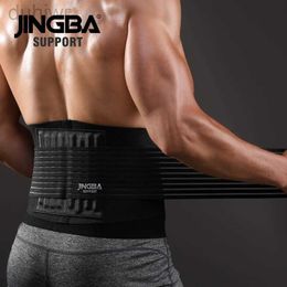 Slimming Belt JINGBA SUPPORT Men Waist Trainer Support Sauna Suit Modeling Body Shaper Belt Cincher Slim Faja Gym Workout Corset 240409
