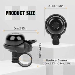 22mm-28mm Durchmesser Bicycle Bell Alloy Mountain Road Cycling Bicycle Horn Bike Alloy Sound Alarm Call Handlebar C9k8