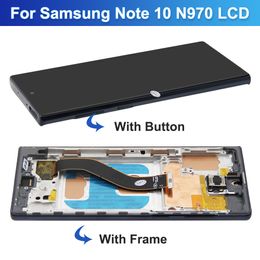 Note10 New TFT For Samsung Galaxy Note 10 N970 N970F Display Touch Screen Digitizer Replace Assembly (Ori Size) with Frame