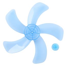 12/16Inch Plastic 3 Leaves Fan Blades with Nut Cover for Standing Pedestal Fan Table Fanner General Accessories Household Parts