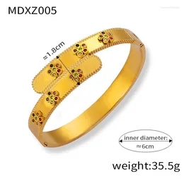 Bangle Fashion Bracelet High Design Sense Set With Diamonds Non Fading Geometric Glamour Women Party Gift Jewellery