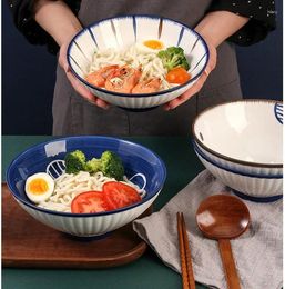 Bowls Ceramics Japanese Ramen Bowl Hat Salad Noodle Soup Dessert Bowltableware Kitchen Household Dinnerware
