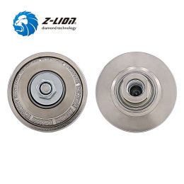 Z-LION Diamond Profile Grinding Wheel B Type for Granite Marble Stone Vacuum Brazed Hand Profile Wheel M14 & 5/8-11