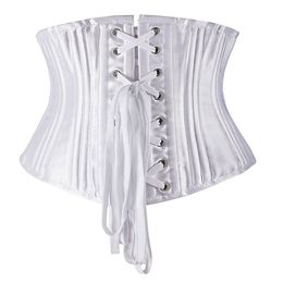 Short Torso Corset Steel Bone Underbust Top Sexy Women Waist Cincher Gothic Lingerie Shape Body Belt Plus Size Costume