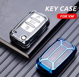 Soft TPU Car Remote Key Case Cover Holder For VW Bora Polo Tiguan Jetta Passat B5 B6 B7 Golf Beetle7075223