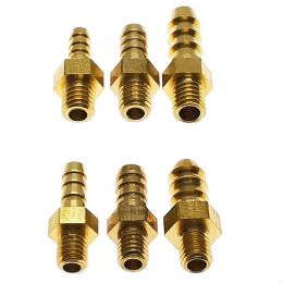 Mini Pagoda Pipe Fittings Male thread M5 M6 M8 Brass 4 5 6 8 mm Barb Hose Leather Tube Trachea Connector