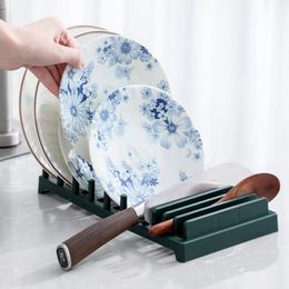 Multi-use Bowl Dish Lid Holder Storage Drain Racks Multi Card Position Plate Dish Knife Storage Kitchen Cookware Organization1. For kitchen countertop Organisation