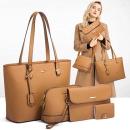 Waist Bags Trendy Women's Handbag Simple Intellectual One Shoulder Diagonal Bag Large Capacity Fashion Four Piece Cover Mother