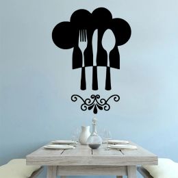 1 pc hot sale kitchen utensils Wall Sticker Pvc Removable For Baby Kids Rooms Decor Waterproof Wall Art Decal Adhesive Wallpaper