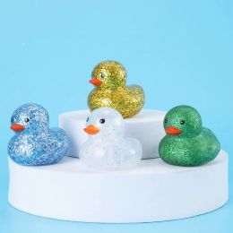 100pcs Soft Rubber Ducks Baby Bath Toys Float Squeaky Sound Bathing Duck Funny Swimming Water Play Game Gift For Children