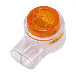 Storage Bottles 50 Pieces Yellow Button Gel Filled Phone Wire BuSplice UY Connector 2 Port