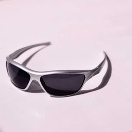 Silver Sunglasses Trendy Mens Outdoor Cycling Y2k b Home Sports Shading Personalised Womens Sun Protection Driving