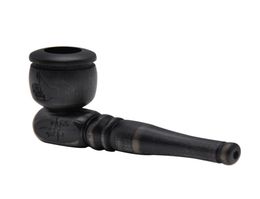 High Quality Wood Handmade Black Wood Smoking Pipe 101MM Long With Smoking Bowl Wood Cigarette Tobacco Herbal Pipe Pocket Size7584560