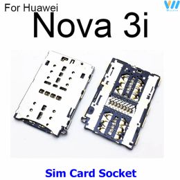 Sim Card Adapter Holder For Huawei Nova 2 2i 2S 3i 3i Plus Nova Lite 2017 Memory Reader Card Socket Flex Cable Replacement Parts