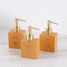 Liquid Soap Dispenser 1pc Ceramic Bottles El Toilet Shower Gel Shampoo Dispensing Bottle Wristband Bathroom Accessories