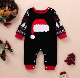 baby Girl Boy Christmas clothing Rompers Long Sleeve Oneck Deer Print romper 100 cotton Spring Fall Warm 012 Months1867518