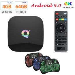 Box Q Plus Smart TV Box Android 9.0 TV Box 4GB RAM 32GB 64GB ROM 6K H.265 USB Allwinner H6 PK MX10 PRO H96 Set Top Box