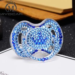 MIYOCAR 12 Colours bling crystal rhinestone Baby Pacifier/ Nipples /Dummy /cocka /chupeta &pacifier unique gift