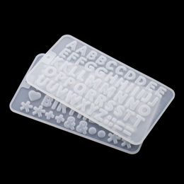 Letter Mould Alphabet Number Epoxy Resin Mould Crystal Pendant Silicone Moulds For DIY Craft Decorate Jewellery Making Accessories