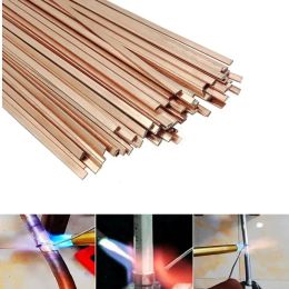 5/10Pcs Brass Welding Rod Phosphorus Copper Electrode Welding Wire Soldering Rod Bronze Refrigerator Weld No Need Solder Powder