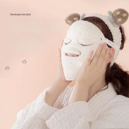 Towel 1 Pcs Facial White Moisturizing And Hydrating Beauty Salon Cold Compress Mask Thickened Coral Fleece Face