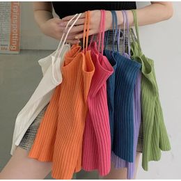 Pearl Diary Female Rib Knitted Camisole Stretchable Knit Crop Cami Top Ribbed Short Top Going Out Spaghetti Strap Rib Croppd Top