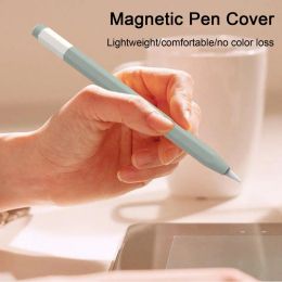 Magnetic Pen Cover Soft Silicone Protective Sleeve for Apple Pencil M-pencil Lightweight Anti-lost Stylus Cover for Tablet Touch