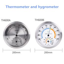 Gauges BAOYI 2 Colour Home Thermometer Hygrometer 20CM Dial Indoor&Outdoor Barometer Analogue Garden Temperature Humidity Metre Instrument