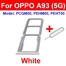 SIM Card Tray For OPPO A93s A94 A95 A96 China 4G 5G SIM Card Tray Slot Card Reader Holder Socket Replacement