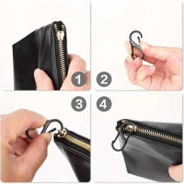 5 pcs a forma di fibbie in metallo a forma a doppia catena a doppia fibbia ginnascola per clip metallica per estensione della catena della borsa Accessori lunghezza