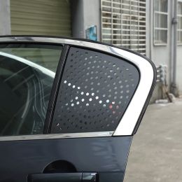For Infiniti G25 G27 G37 2007-2013 Aluminium Alloy Car Rear Window Triangular Honeycomb Panel Cover Trim Sticker Car Accessories