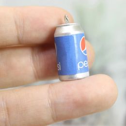 10Pcs/Lot Charm Resin 3D Drink Bottle Pendant For DIYJewelry Making Accessories Earrings Necklace Keychain