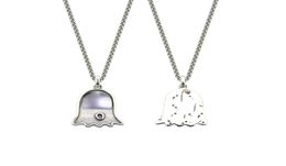 new retro cutout design sliver women men skeleton necklace streetwear ghost chain necklace choker luxury jewelry h6691908