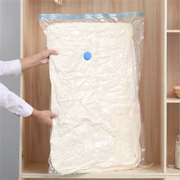 Vacuum Storage Bags With Valve Folding Compressed Space Saving Clothes Storage Big Size For Towel Cloth Blanket