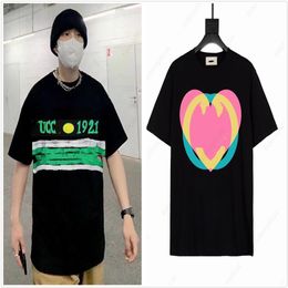 men t shirt designer tshirt graphic tee clothes women hip hop Paint tassel letters Loose printing Front and back printed short sleeves Pure cotton crew neck S-4XL A3