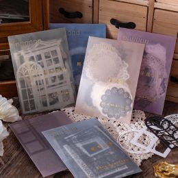 Vintage Special Paper Embossed Hollow Material Paper DIY Scrapbook Primer Collage Diary Photo album happy plan gift decoration