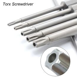 11/12Pcs 1/4" Hex Bits Driver Tamper Proof Security Drill Magnetic Bit Set Torx Screwdriver Flat Head High Quality 50/100mm