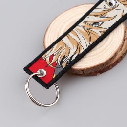 DB1046 Anime My Tokyo Revengers Motorcycle Keychain For Driver Key Chain For Men Gifts Cars Key Tag Embroidery Keyring Trinket