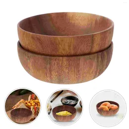 Mugs 2 Pcs Large Serving Bowls Plate Oversized Small Acacia Fruit Kitchen Counter Make Tea