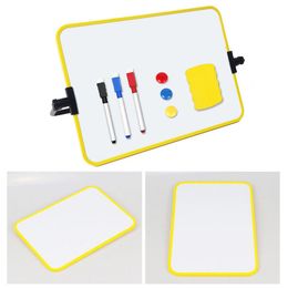 Round Edges 1 Set Reusable Magnetic Dry Erase White Board Easy to Clean Mini Whiteboard Erasable School Supplies