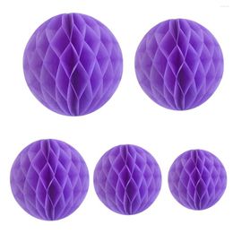 Party Decoration 1pcs Set 4 Inch Light Purple Paper Balls For Christening & Baptism Honeycomb Decorations Ball