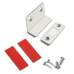 Invisible Magnetic Door Catch Drawer Magnet Catch for Close Sliding Door Cabinet Cupboard with Mounting Screws& Dropship
