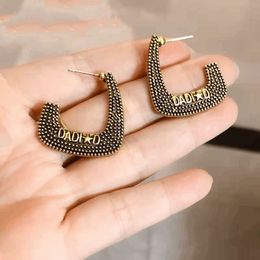 luxury Brand Designer Stud Earrings Channel Diamond Woman mini Gold Plated Double Letter C Crystal Rhinestone Pearl Earring Jewelry Wholesale